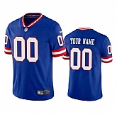 Men's New York Giants Customized Royal Vapor Untouchable Classic Retired Player Stitched Jersey,baseball caps,new era cap wholesale,wholesale hats